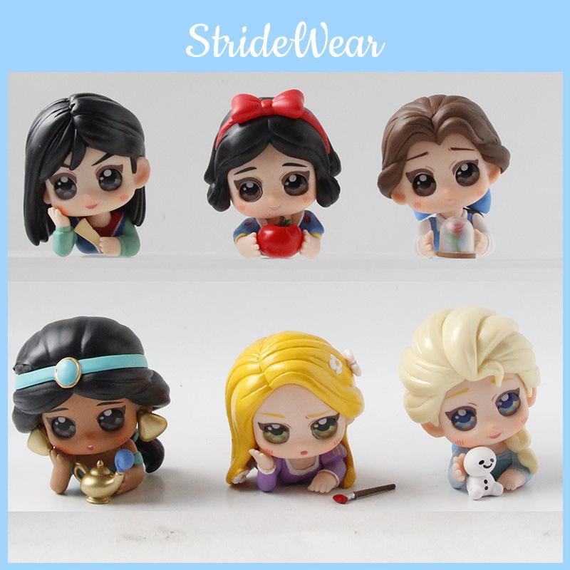 Fairy Tale Princess Belle Jasmine Snow White Toy Model Collectible Pvc Figures For Kids And Gift Sets