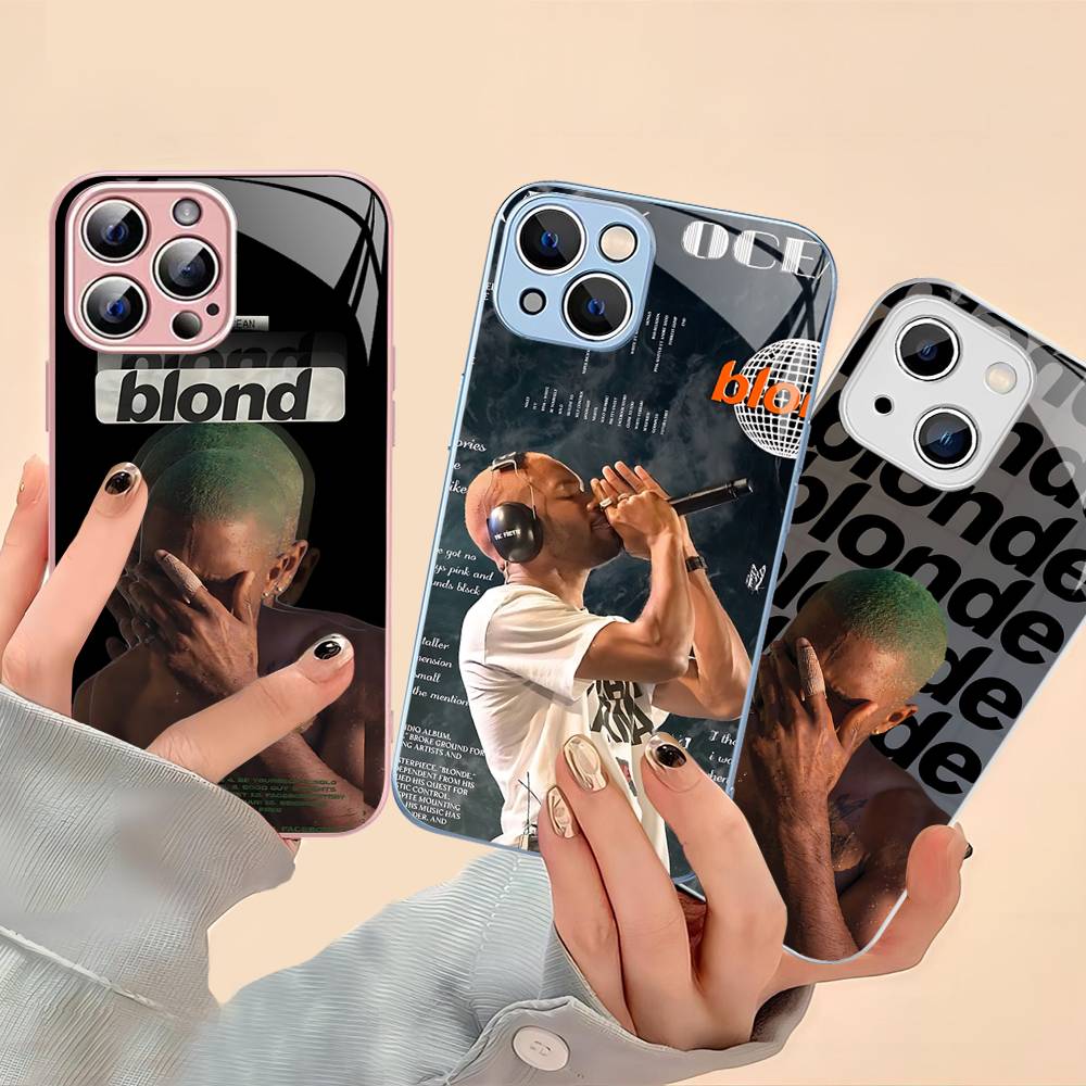 Frank Blonde Oceans Tempered Glass For Iphone 14 13 12 11 Pro Mini XS MAX 14Plus X XS XR Cover