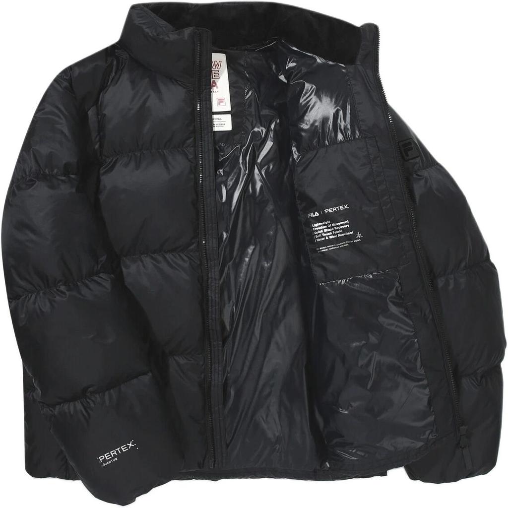 New FILA Down Jackets Unisex Black 1100FS2DJG4106XBLK