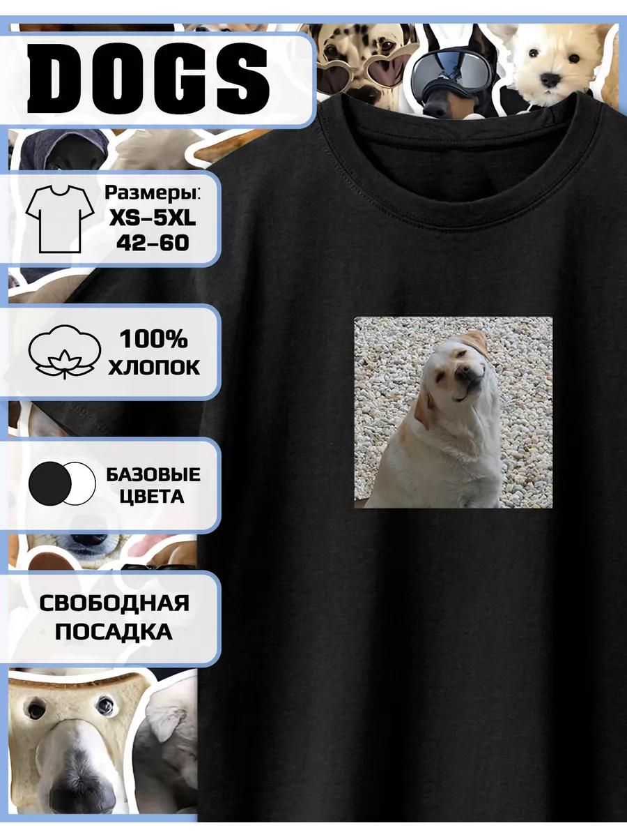 Meme Dog Print T-shirt 3XL