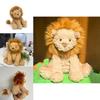 Plüschlöwen-Spielzeug mit welligem Fell für Mädchen, Geschenk und Sammler