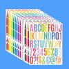 500 Pcs Letter Stickers 2 Inch Self Adhesive PVC Stickers Waterproof Alphabet Decals Mailbox Numbers Labels for Water Bottle