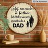 2D Flat - A Vintage Aluminum Sign for Father'S Day Gifts, Measuring 7.87X7.87 Inches, Featuring a Round 2D Design. This Warm Decoration for