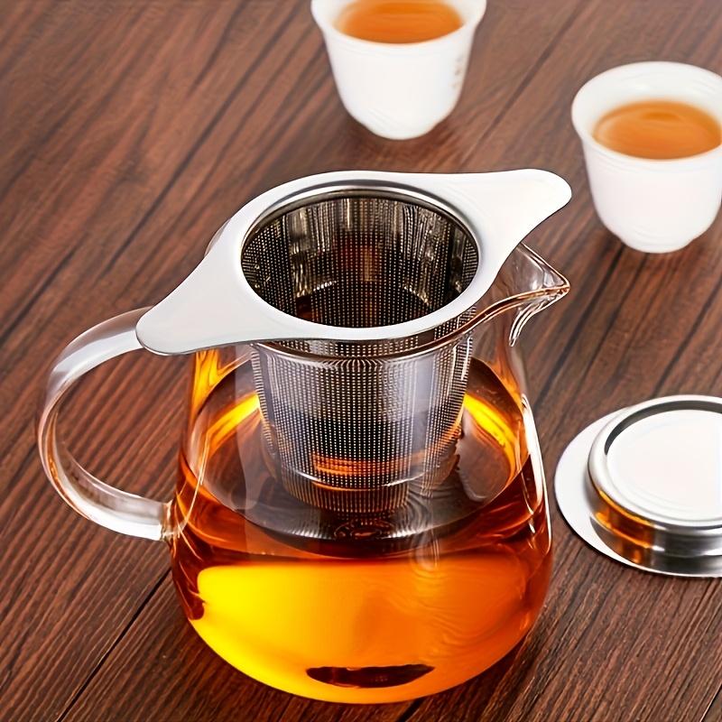 1Pc stainless steel tea filter, stainless steel loose leaf tea filter, diffuser bracket filter for mug