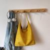 Neue Winter Vintage Wildleder Schultertasche Große Kapazität Pendler Beuteltasche Einfarbige Textur und Vielseitige Crossbody Aufbewahrungstaschen