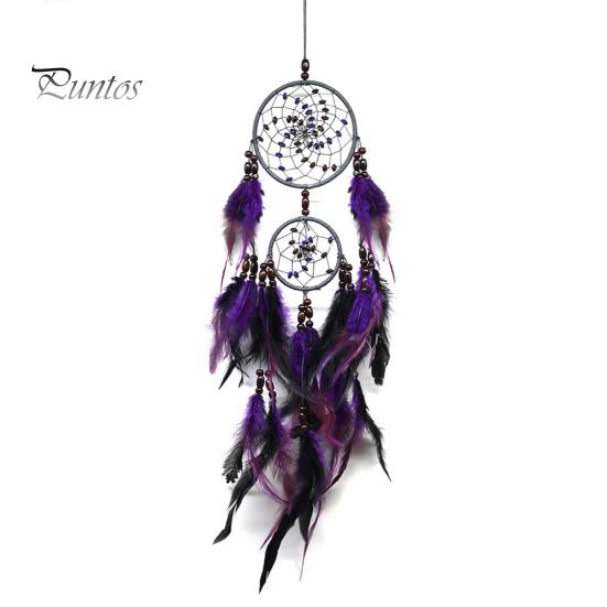 

Домашнее кафе, автомобиль, подвесное украшение, натуральные перья, Ловец снов, настенный орнамент фиолетовый