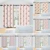 2Pcs Colorful Kids Curtains With Castle Rainbow Flowers Leaves Stripes Blackout Drapes Thermal Insulated Curtain Bedroom Decor