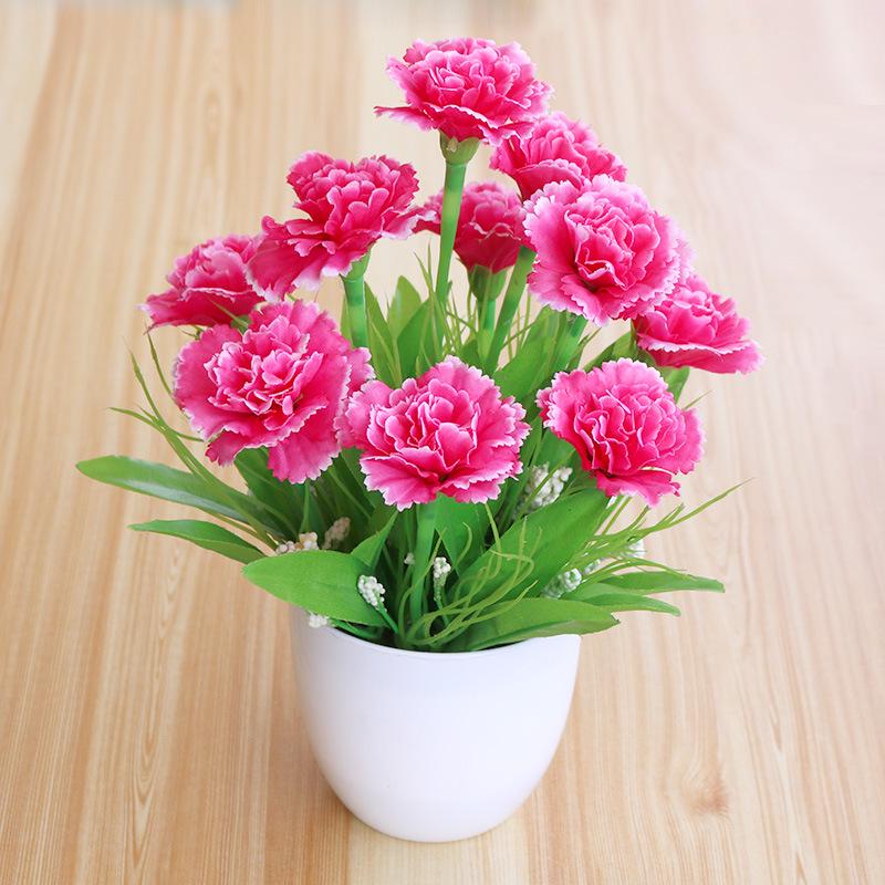 Silk Rose Bonsai: Artificial Flowers & Greenery for Indoor/Outdoor Decor