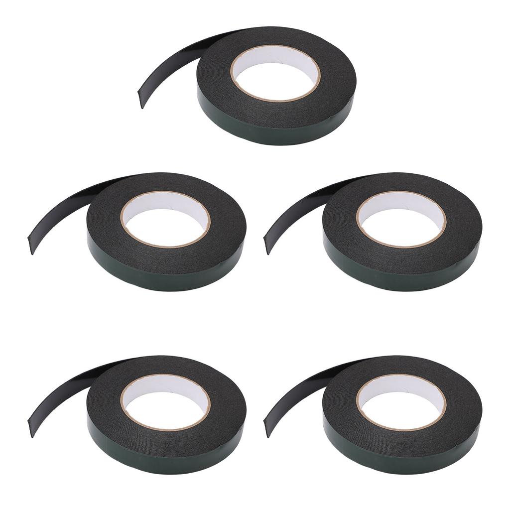 5PCS PE Foam Tape Multifunctional Waterproof Double Sided Tapes 1mm Adhesive Layer 20mm Width