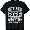 T-shirt Unisexe Drôle Vintage Retraite Meilleur Retraité 2026