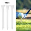 100 Pcs 70mm Wooden Wood Golf Tees Training Practice Ball Holders for Beginners Golfers