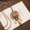 Bohemian Long Tassel Necklace Vintage Niche Exotic Wooden Sweater Chain Women's Accessories