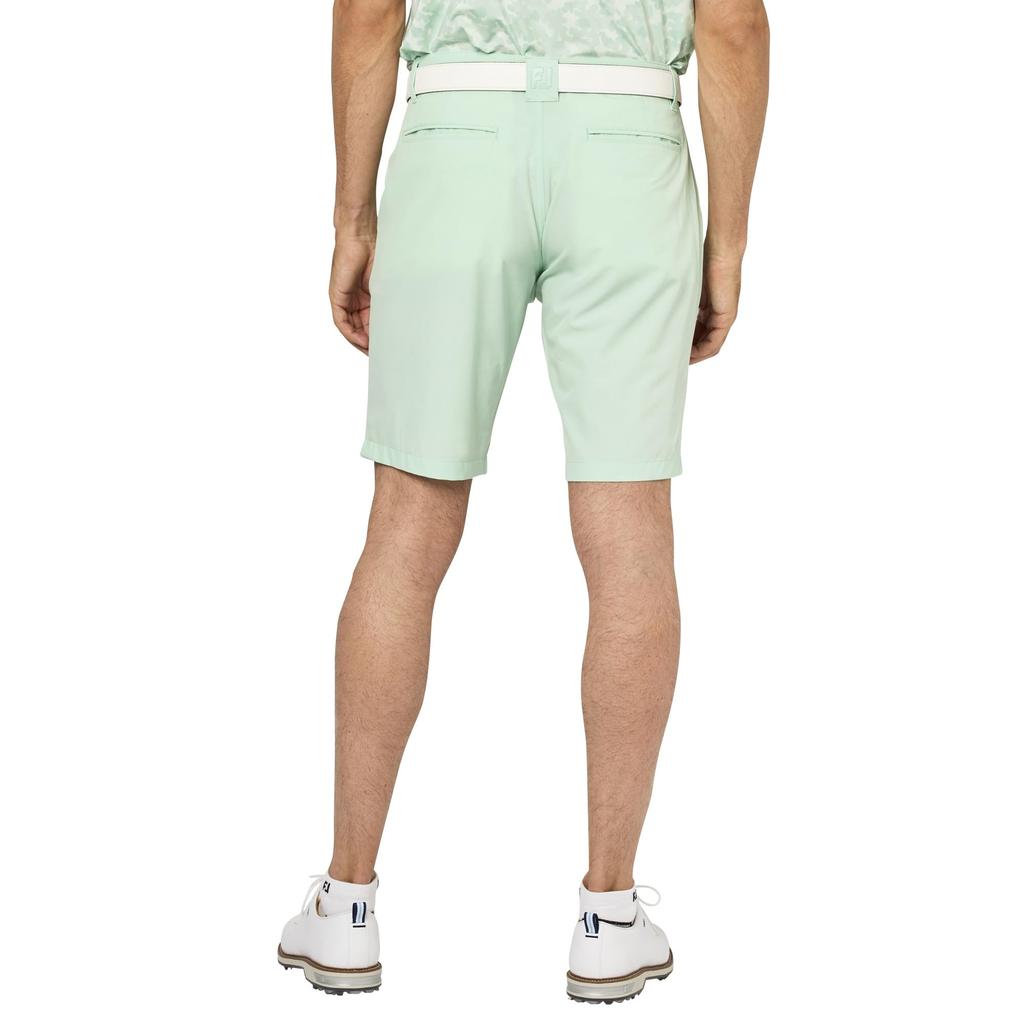FootJoy Men's Lightweight Solid Golf Shorts, Pistachio, Size L (FJ-S25-P12, 34624-L)