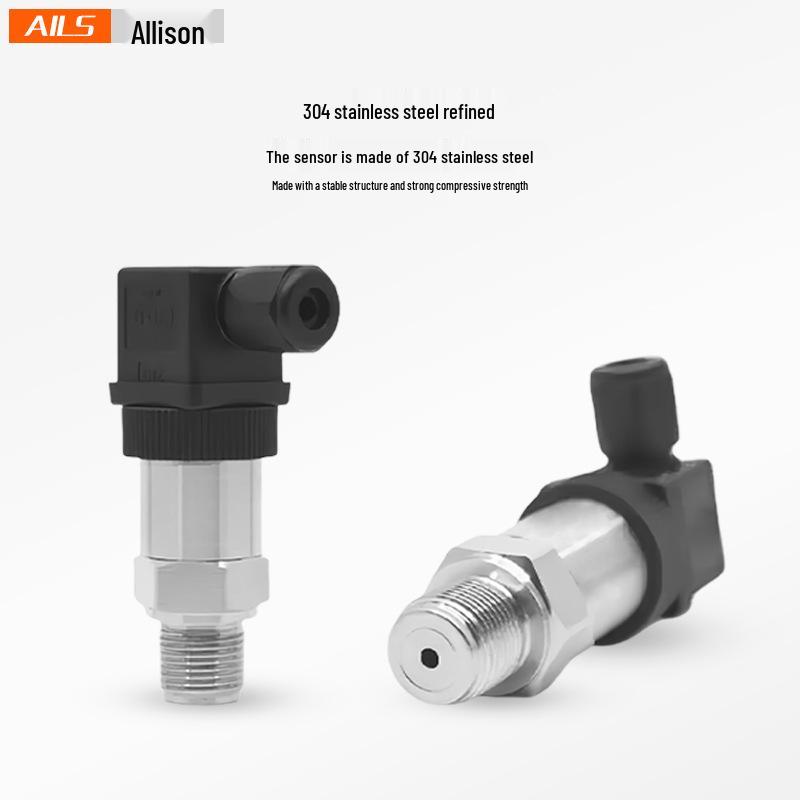 RS485 Short-Body Pressure Transmitter: 4-20mA/0-10V Silicon Sensor for Oil, Air, Hydraulic, and Water Pressure