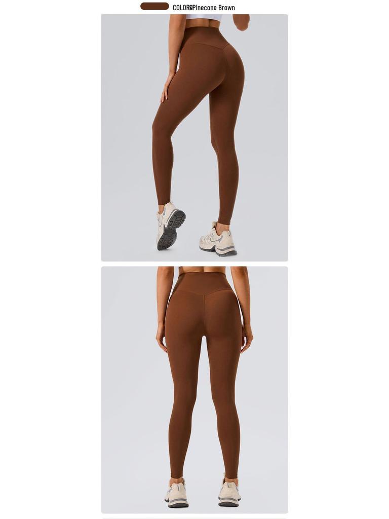 Cross-High Waist Women's Yoga Pants - Hip Lifting, Body Shaping, Pilates Fitness Leggings.