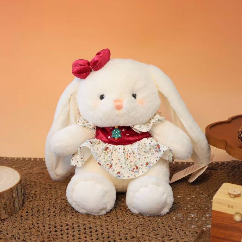 Plush Rabbit Toy With Soft Short Pile Material For Kids And Teens Gift