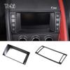 Fibre de Carbone ABS/Noir Mat Pour Jaguar F-Type 2013-2018 Cadre d'Écran de Navigation de Console Centrale Autocollant Décoratif Accessoires