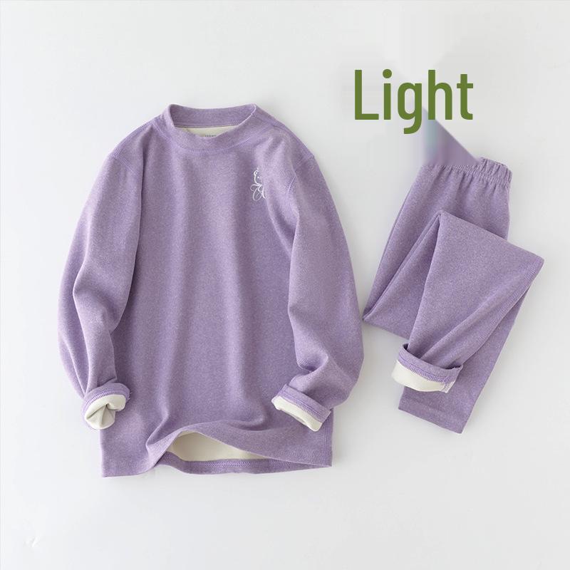 Children's Brushed Thermal Base Layer Set (S, M, L) – Seamless Class A Autumn Underwear and Trousers.