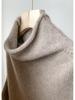 Plus Size Women's Wool Vest - Korean Style High-Neck Knitted Sweater