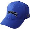 AVIREX Military Varsity 3D Logo Cotton Twill American Casual Summer Baseball 069 Men's Low-Profile Cap, Embroidered, Style, Cap, Blue,