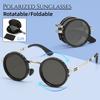 New ND9 Adjustable-Density Folding Sunglasses Rotatable Polarized Portable Shades UV400 Outdoor Fishing Sun Protection Eyewear