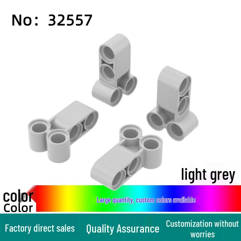 

DIY Мелкие Угловые Строительные Блоки, Совместимые с Lego, Сборочные Детали MOC с 4 Отверстиями (32557) 0.1kg (approx. 113 pcs)