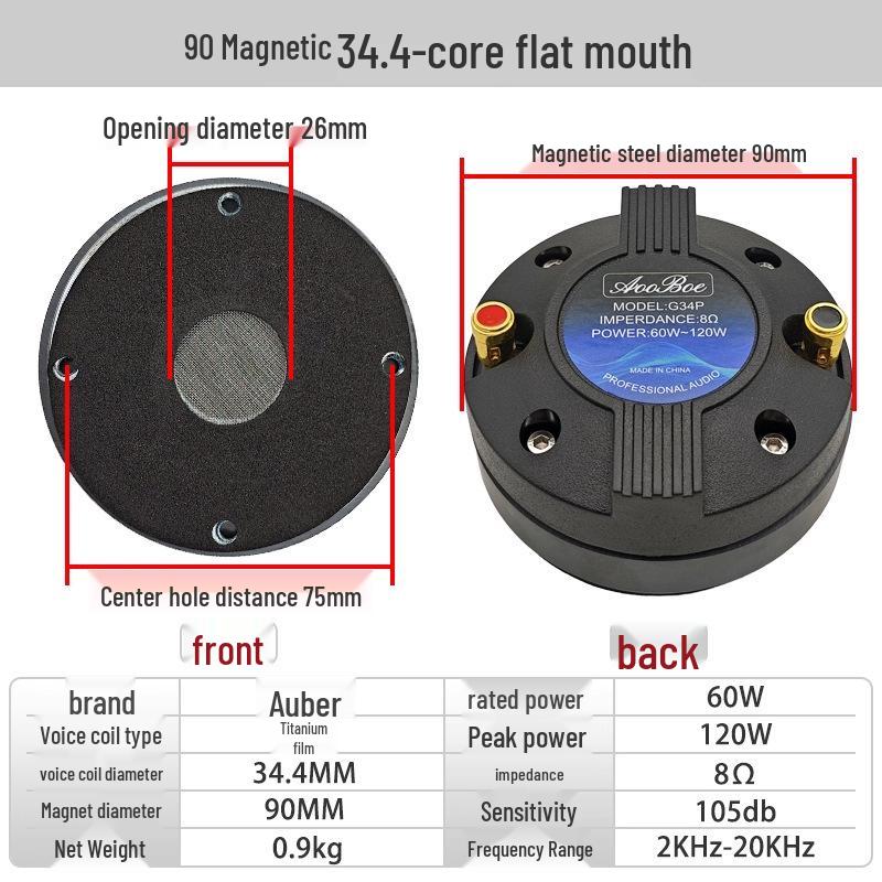 

34-Core Titanium Diaphragm Speaker Driver for Outdoor Stage and Wedding
