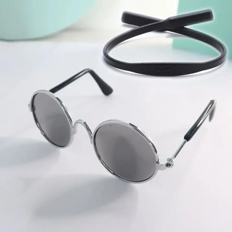 Cat Sunglasses Summer Outdoor Puppy UV Protection Sunglasses Dolls Sun Glasses Small Dog Cosplay Photo Props Cute Pet Sunglasses