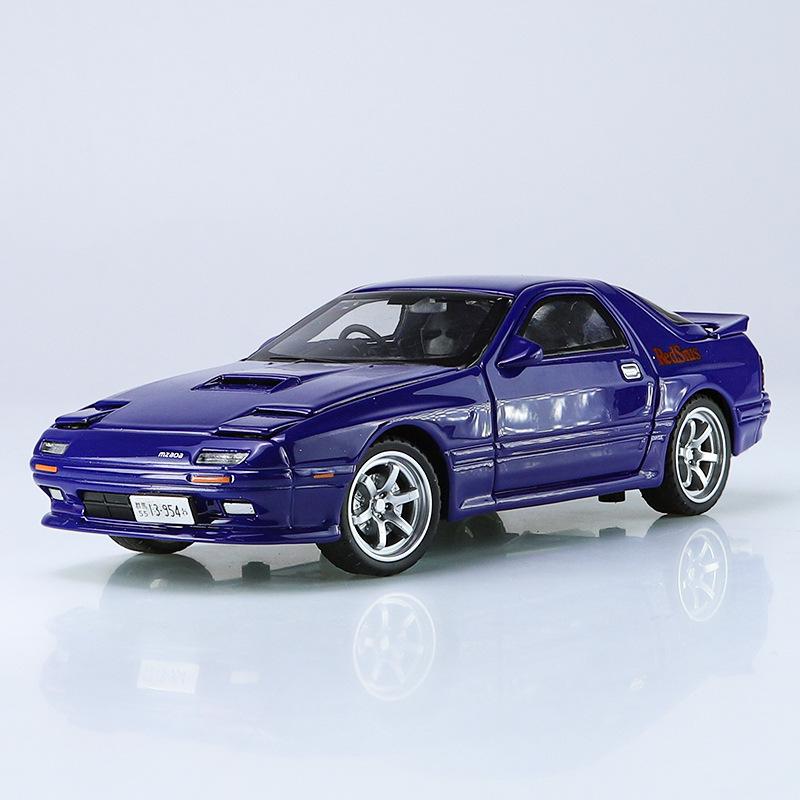 

RX7 Pull-back Alloy Car Model 1/32 with Sound & Light for Kids Bulk White 1/32