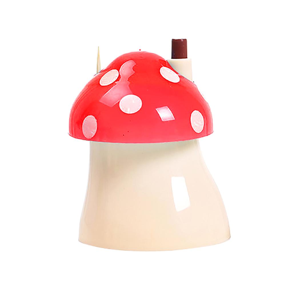 Portable Bar Mushroom Automatic Toothpick Storage Box Dispenser Holder Live City Fashion Home Decor