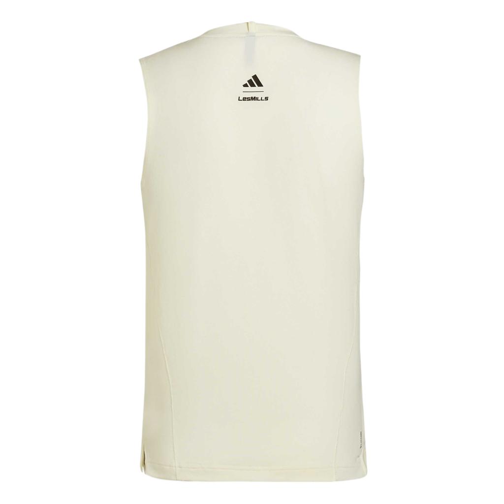 Adidas Les Mills Collaboration Quick-Dry Comfortable Tank Top Men Tops Ivory KT6889
