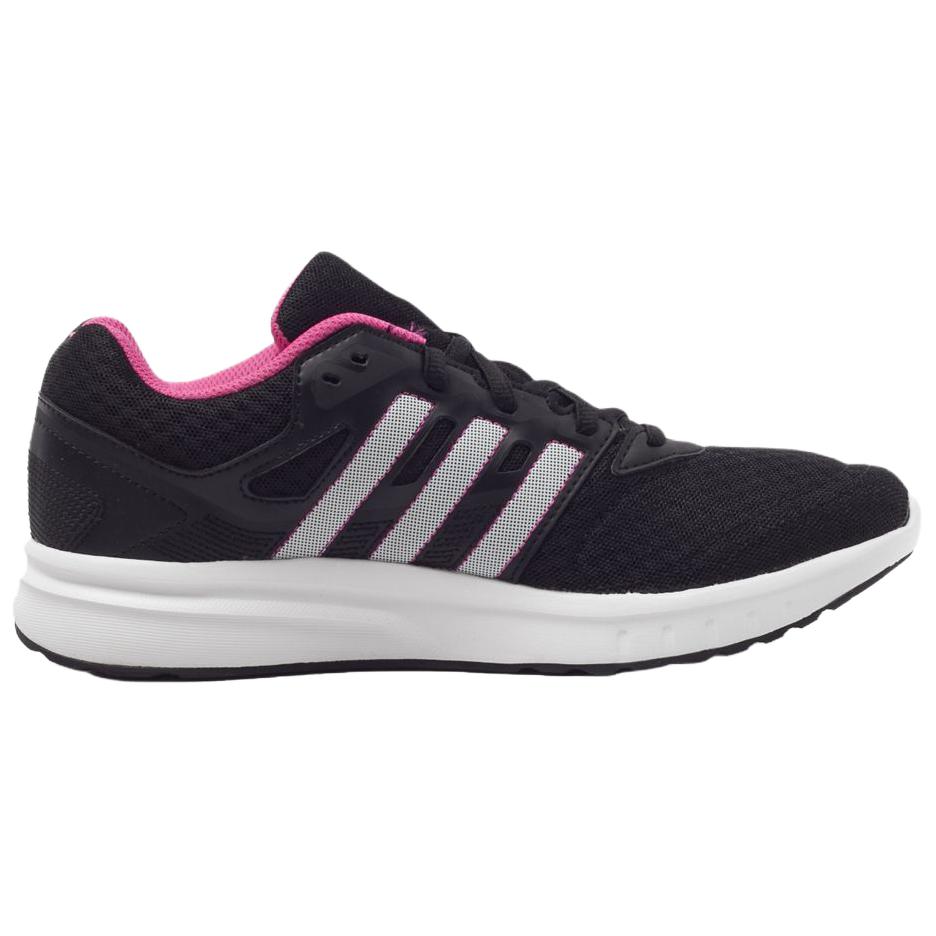 Adidas Galaxy Slip Resistant Low top Running Shoes Women's Black White AQ2196