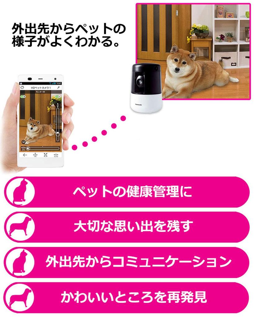 Panasonic HD-Haustierkamera für Innenbereich mit automatischer Smart@Home-Verfolgung, KX-HDN205-K