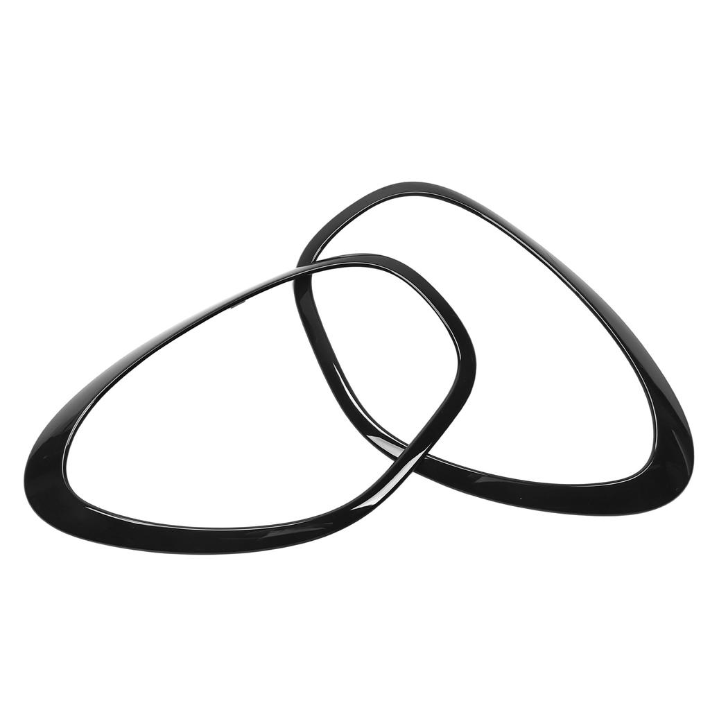 2pcs Gloss Black Headlight Ring Trim Left Right 51139801573 Replacement for Cooper R60 Countryman