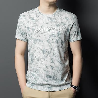 Herren Kurzarm T-Shirts, Neue Sommerprodukte für junge und mittelalte Menschen, Lässige Sport Rundhals Atmungsaktive Unterhemden für Männer