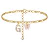 Stainless Steel Initial A-Z Letter Anklets For Women Girl Butterfly Trend Leg Chain Waterproof Jewelry Gift Party