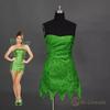 [R-Dream] Tinkerbell Cosplay Tube Top One Piece Peter Pan Elf Costume Outfit Halloween Costume Adult Women Fairy Spirit Angel (XL Size)