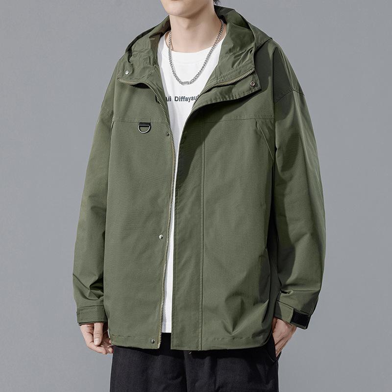 Jacket Men's Spring and Autumn Outdoor Sports Jacket Fashion Loose Couple Style Casual Youth Hooded Jacket