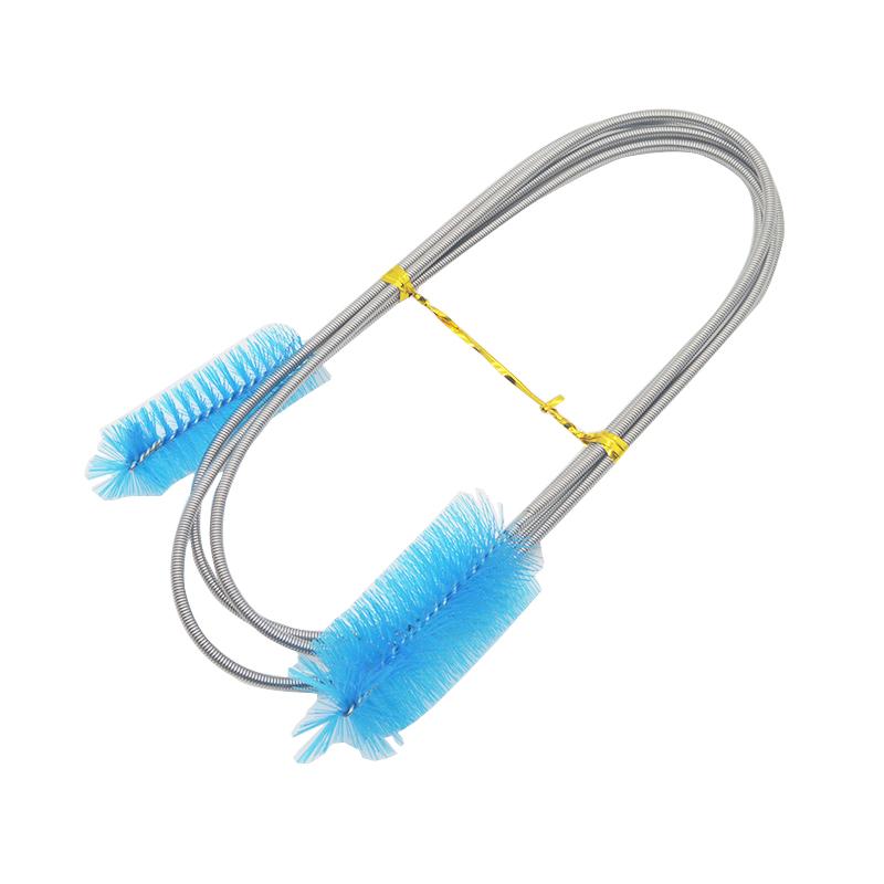 Aquarium Cleaning Brush for Water Filter Pump Lily Pipe Air Tube Hose Stainless Steel Fish Tank Brush Water Pump Accessories