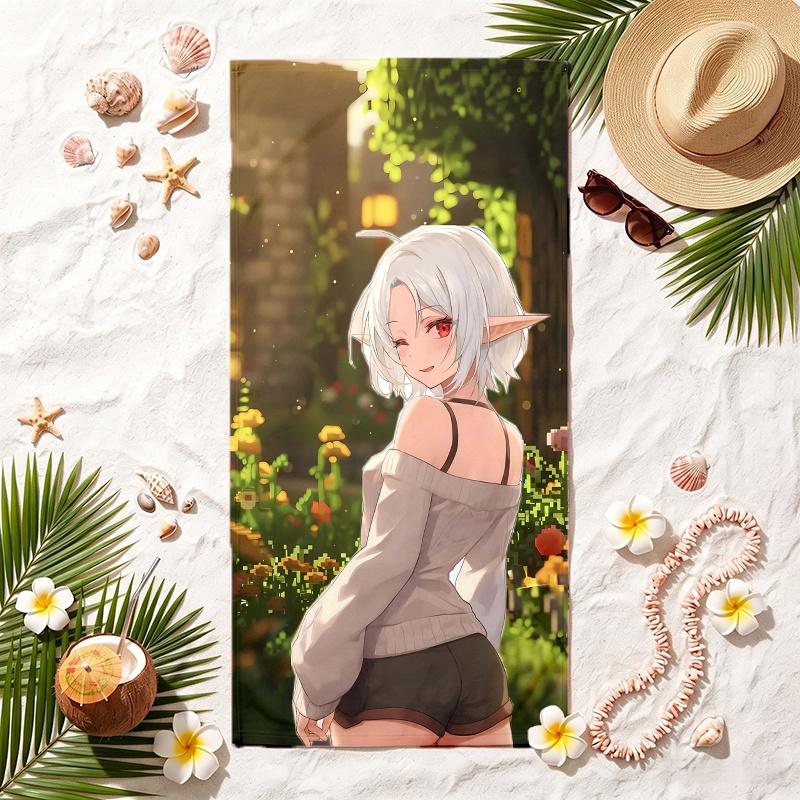 Sylphiette (32) Soft Beach Towel Stylish Beach Pool Towel for Summer Seaside Vacation Travel