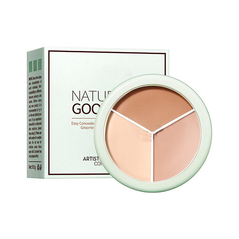 

Палетка консилеров 3 цвета для контуринга лица, маскировки темных кругов и несовершенств, кремовый хайлайтер, универсальный оттенок для кожи 10,5 г