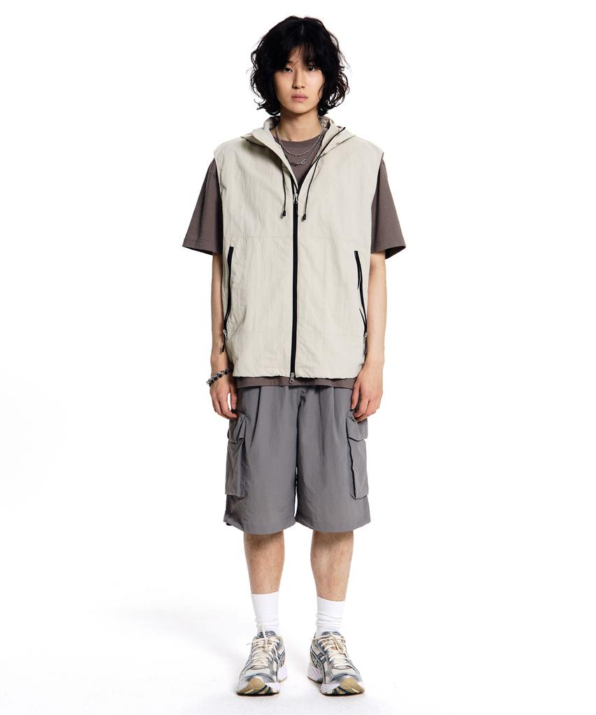 FILLUMINATE Nylon One-Tuck Cargo Shorts - 3 Colors