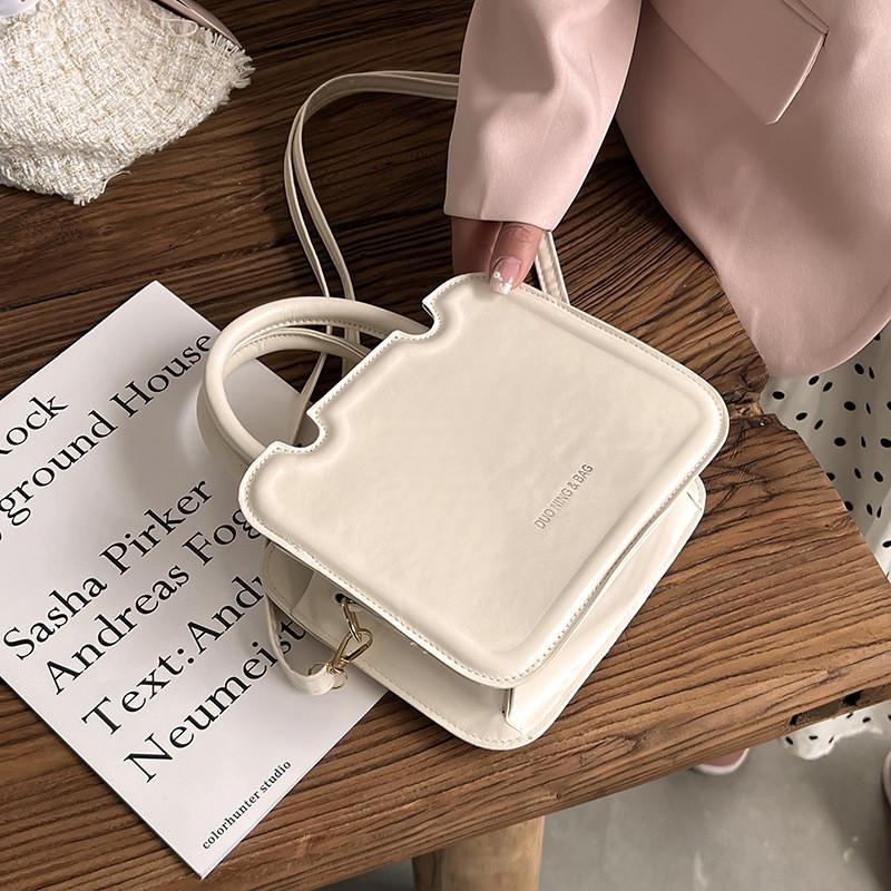Pu Small Square Bag For Women With Zipper Closure And Street Style For Casual Outings