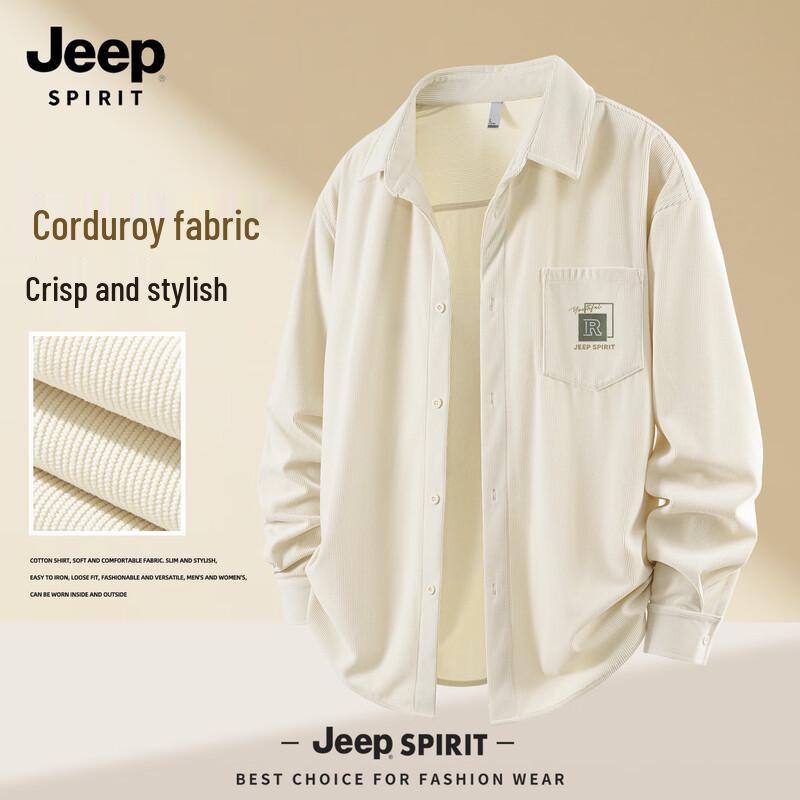 JEEP SPIRIT Men s Corduroy Long-Sleeve Shirt 2XL