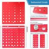 Thread Checker, 28 Nut and Bolt Thread Checker, Bolt Size and Thread Gauge, Thread Checker Standard and Metric, Vktoma Aluminum Bolt and Nut