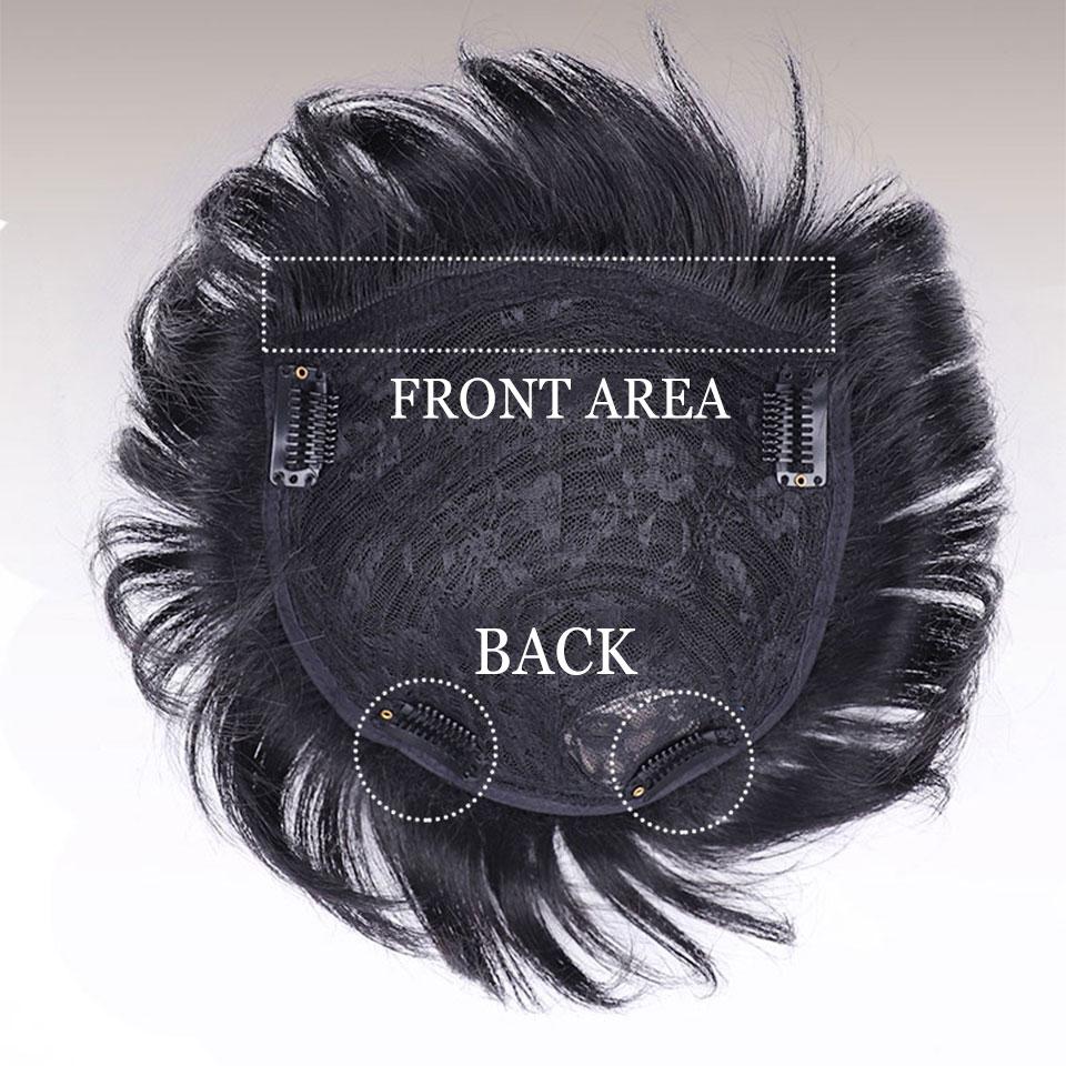 Short Natural Male Wigs for Man Synthetic hair crew-cut hairstyle for young man balding sparse hair