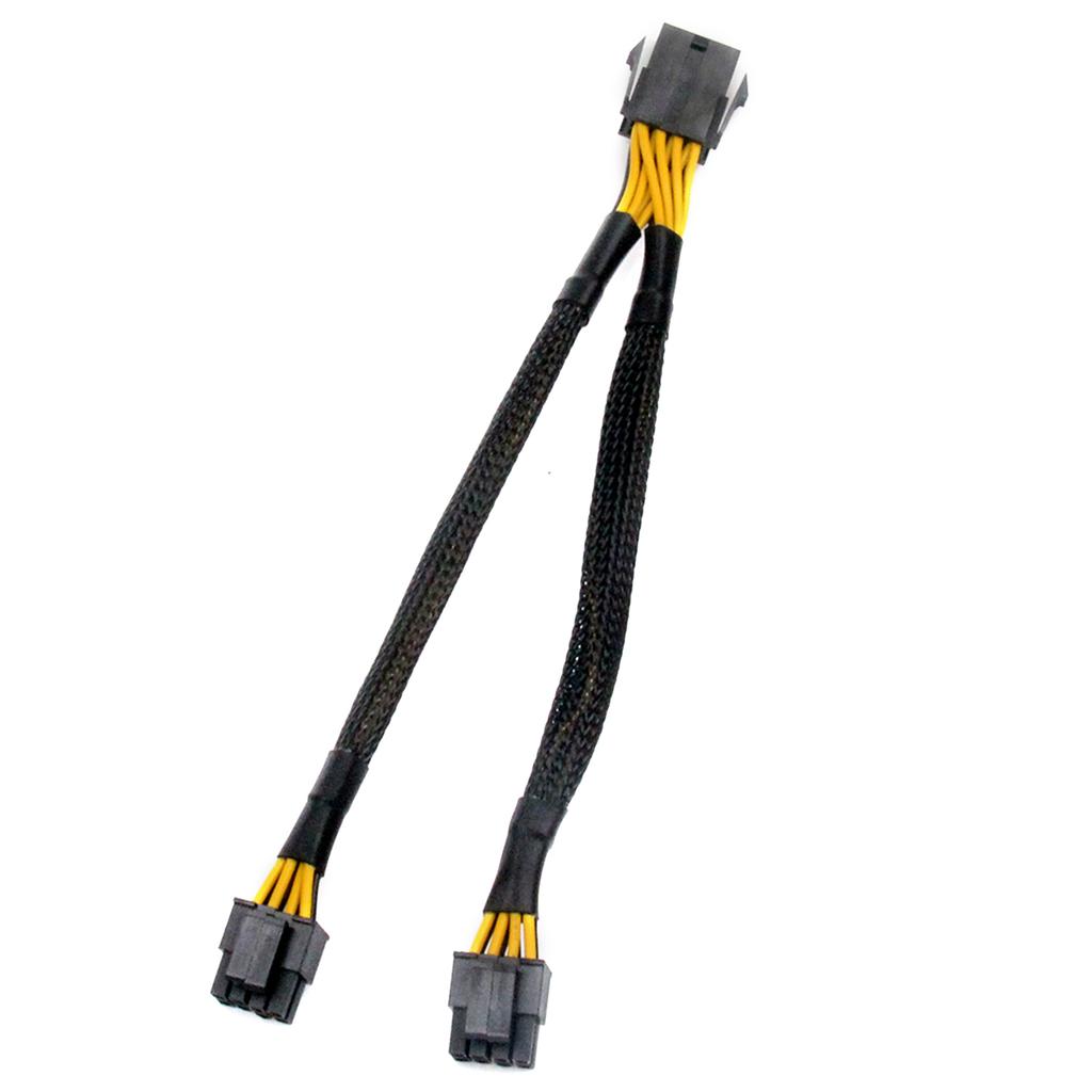 CPU 8pin Female To 2x 8pin(4+4) Male PCIe Miner Motherboards Power Supply Cord