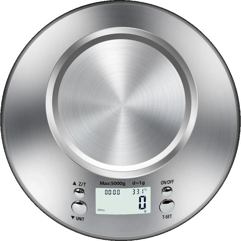 Stainless Steel Kitchen Scale with Tray, Hd LCD Digital Display, Automatic Shutdown, Accuracy 1g,max Weighing 5kg