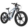 Bicicletta Elettrica Nathaniel SYR09 26" Ruote Grasse Motore di Picco 1000Wx2 Full Sospensioni Bicicletta Elettrica per Adulti 48V 20Ah Doppio Freno Idraulico 7 Velocità