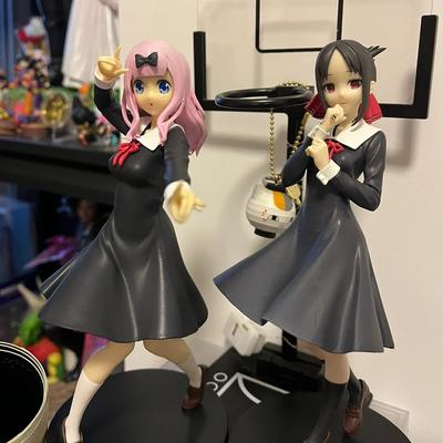 18CM Anime Hra Postava Kaguya-sama Láska je Válka Fujiwara Chika Uniforma Model Panenky Kawaii Dívka Postava Japonské Panenky Dekorace